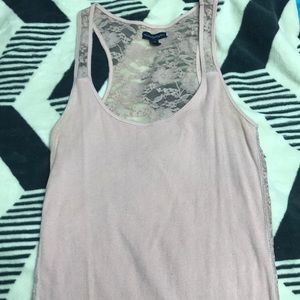 American Eagle lace back tank